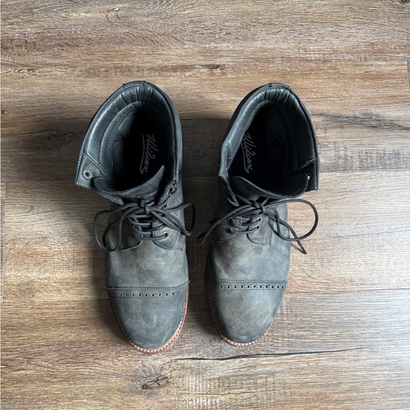 Wilcox Men’s Size 14 Oxford Style Lace Up Boots in Black - Picture 7 of 9